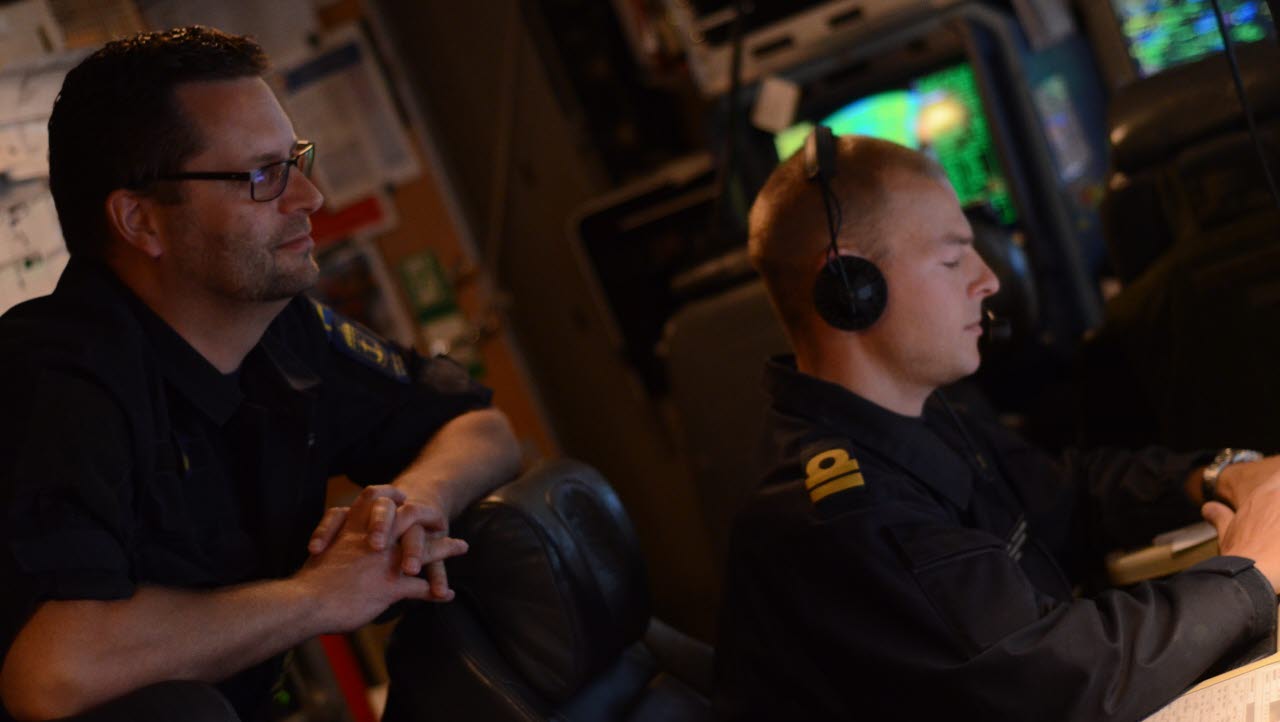 Niklas Wiklund är fartygschef på HMS Stockholm.