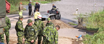 Från översvämningarna i Halland slutet av augusti 2014.