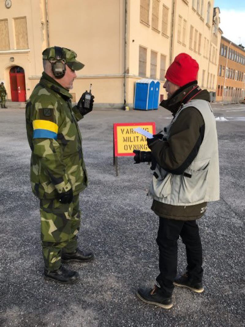 Livgardets soldater fick under övningen bekanta sig med ny terräng runt om i Härnösand. 