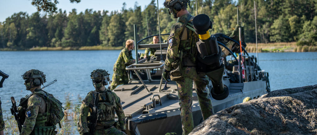 Sverige och Finland övar under operation Omega, Utö