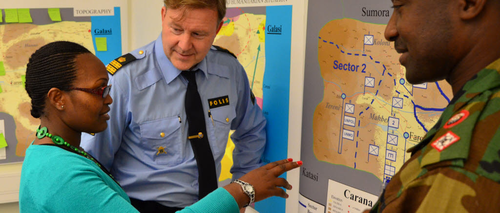 UNPOCC första kurs vid SWEDINT, FN.
United Nations Protection of Civilians Course