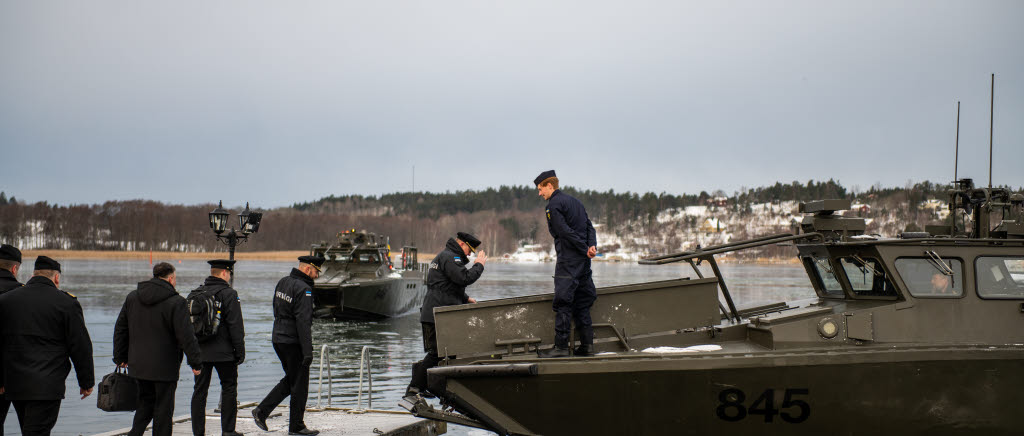 På väg mot Muskö med Stridsbåt.