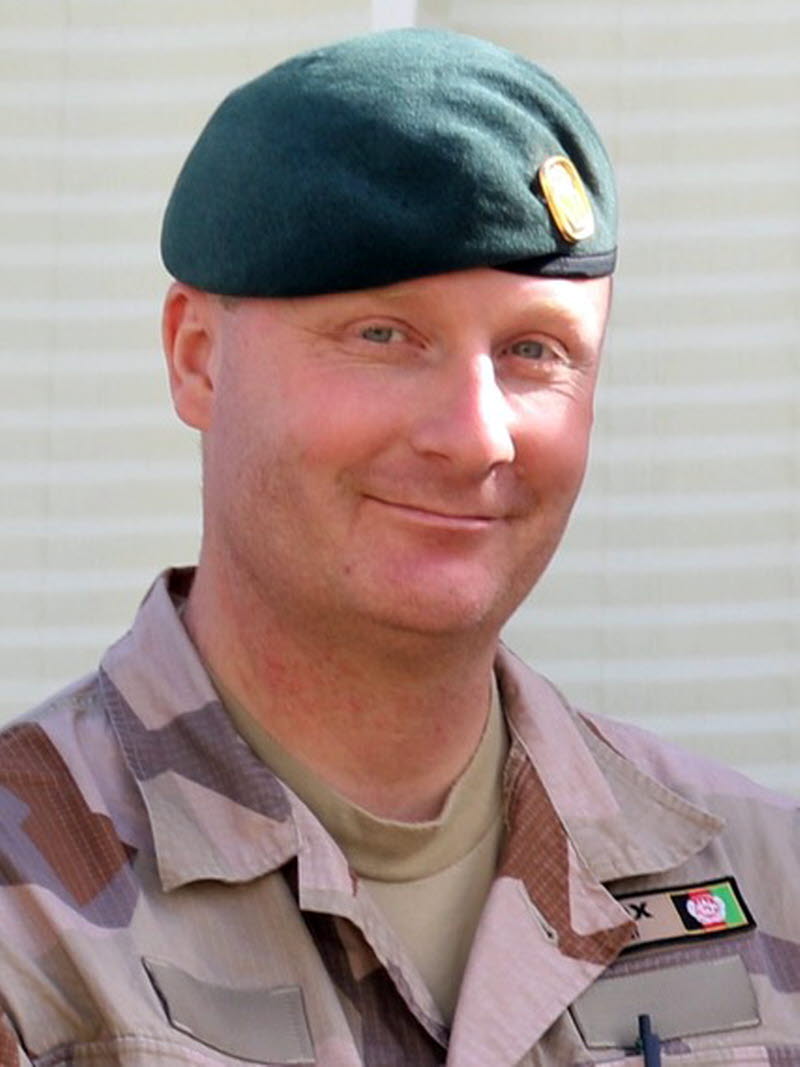 Alex Holmgren, underrättelserådgivare i Afghanistan.