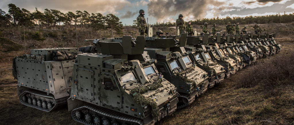 Göta ingenjörregemente (ing2) från Eksjö övar på Gotland. Inskjutning. 