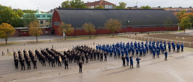 STOCKHOLM 20111007 
Första uppställningen av Livgardets Livbataljon i den organisation som bataljonen i framtiden skall verka. Detta  uppmärksammas genom en bataljonsgemensam ceremoni på Kavallerikasern.