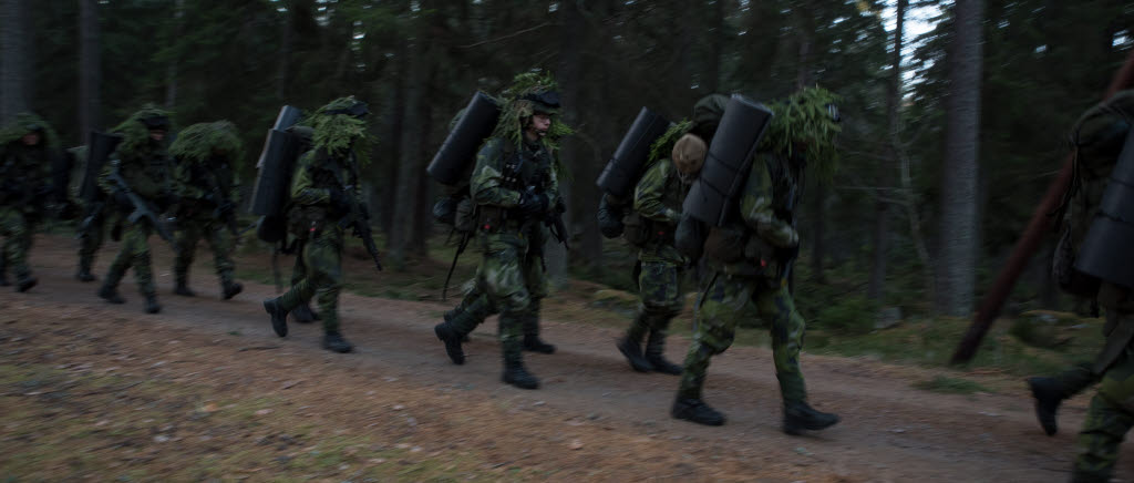 Rekryter övar i Kungsängen