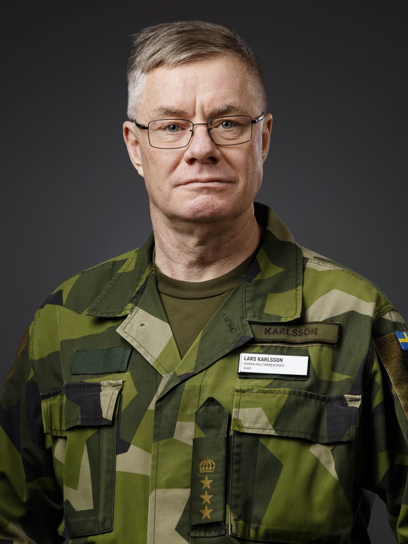 Överste Lars Karlsson, chef Norra militärregionen.