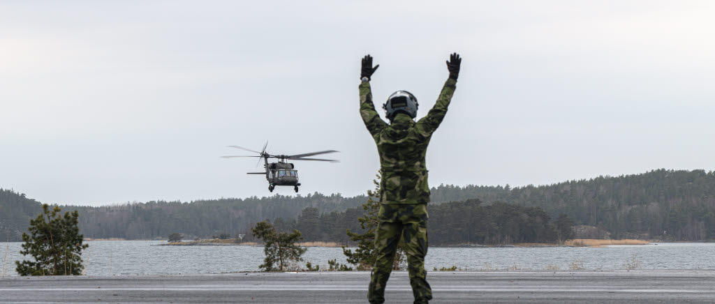 invigning helikopterplatta berga