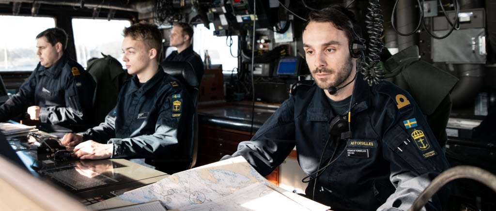 Bryggan på minröjningsfartyg