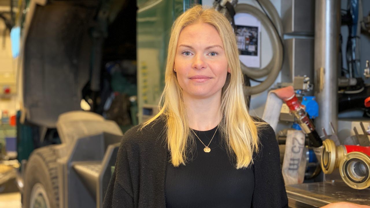 Annika Karlsson, produktionsingenjör på Markverkstadsenheten, FMTS. 