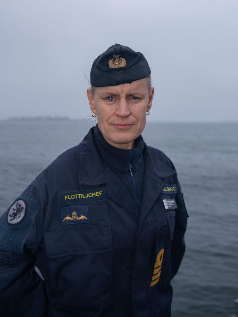 Paula Wallenburg är chef för Första ubåtsflottiljen