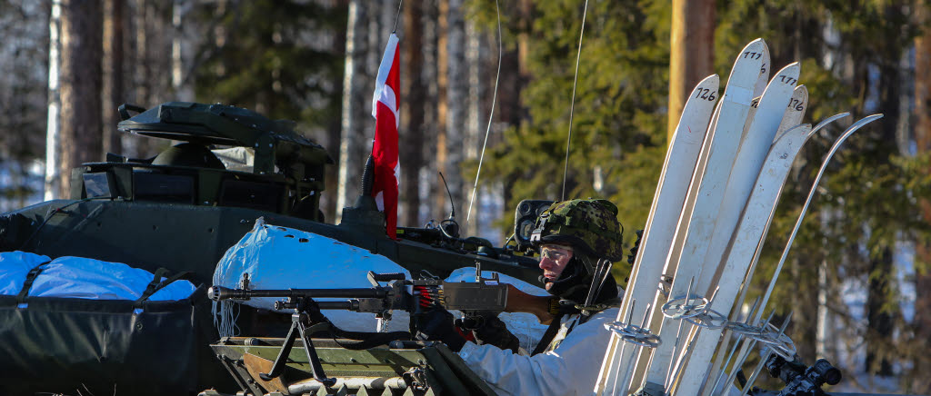 Bild från övning Vintersol 11 mars, 2015.