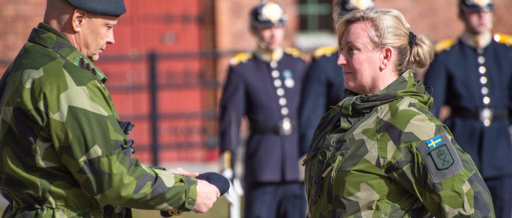 Ceremoni för ny ställföreträdande chef i armén, Laura Swaan Wrede. 