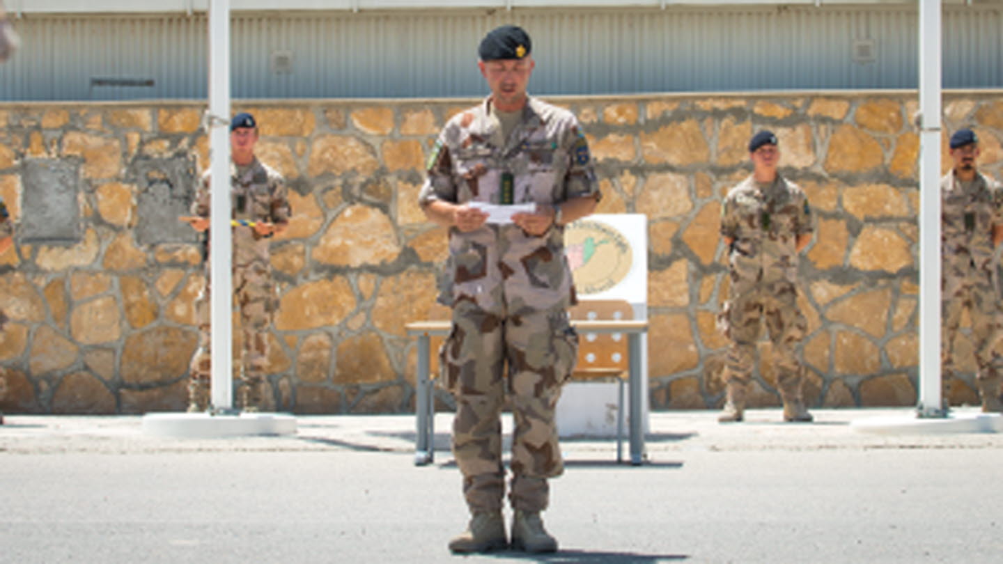 Nyckeln till Camp Northern Lights överlämnad Försvarsmakten