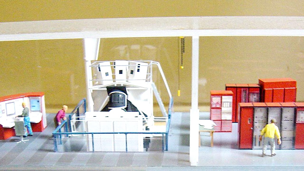 Modell av JA37-simulatorn 