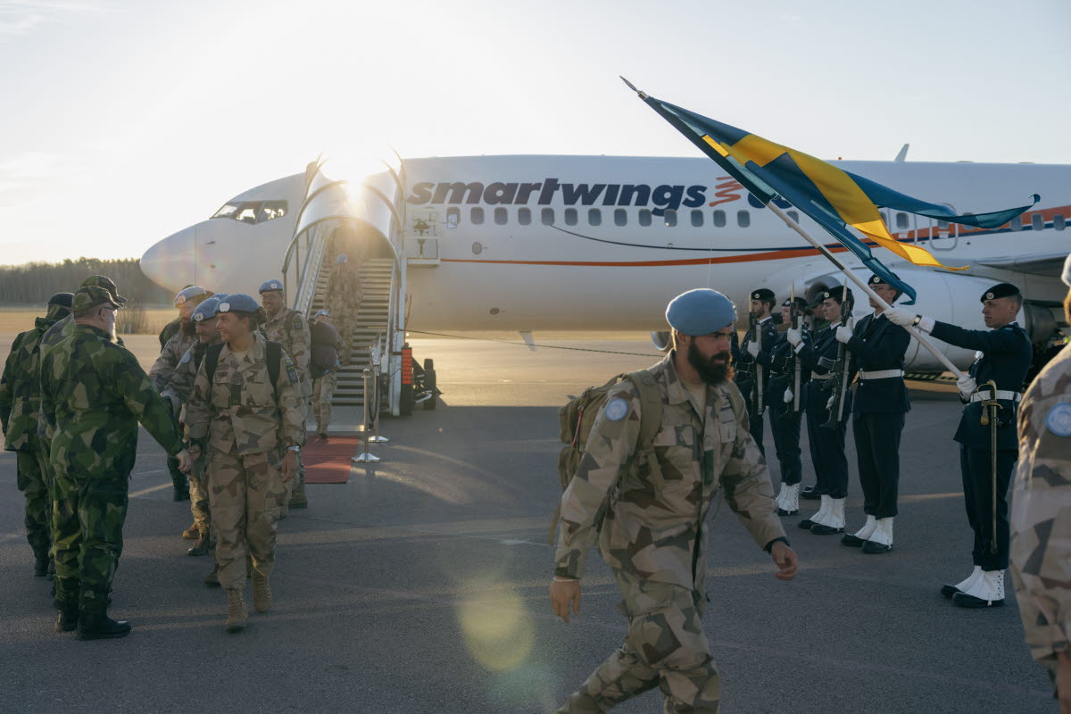The return of the last Swedish soldier from Mali