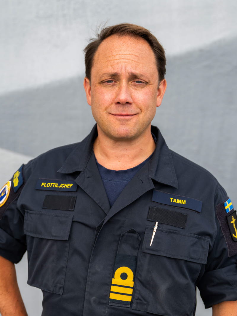 Fabian Tamm, tillförordnad chef för Fjärde sjöstridsflottiljen.