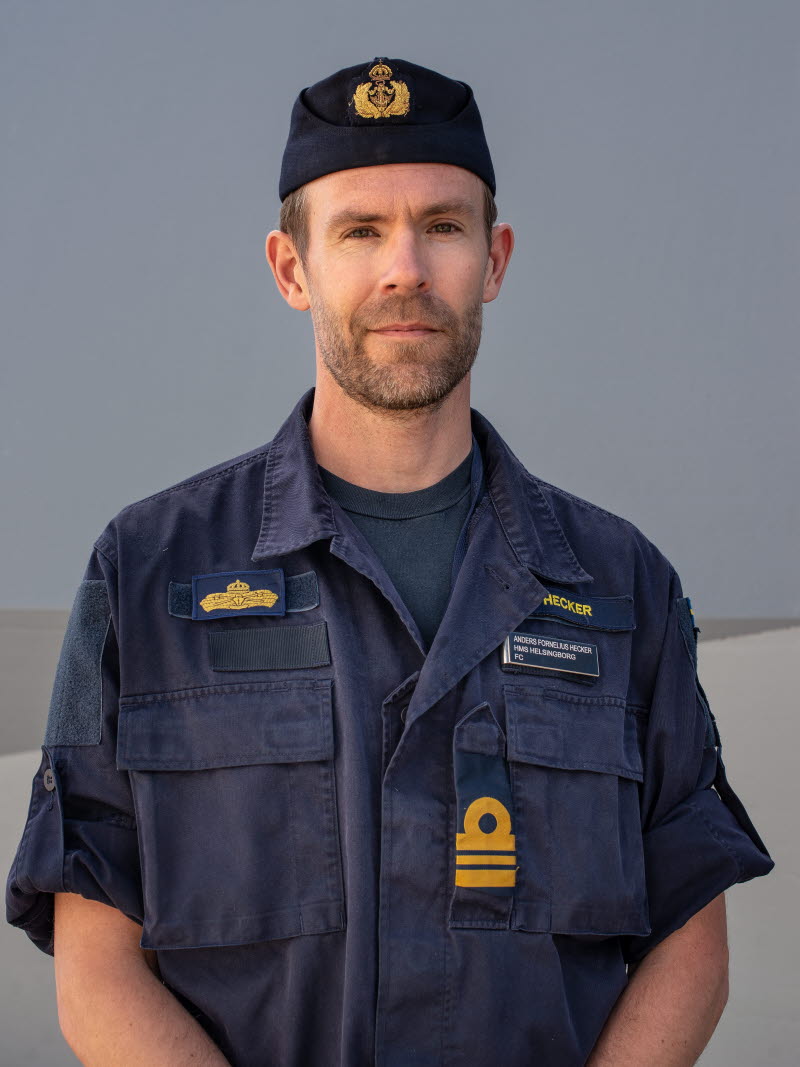 Anders Fornelius Hecker är fartygschef på HMS Helsingborg. 