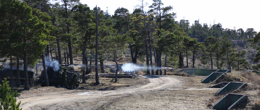 Livgardets 12:e motoriserade skyttebataljon övar på Gotland.