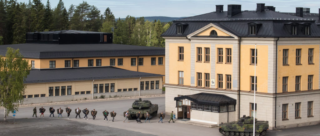 Inryck GU 2018 Bodens garnison. A 9 och I 19. Första värnpliktiga i Boden.