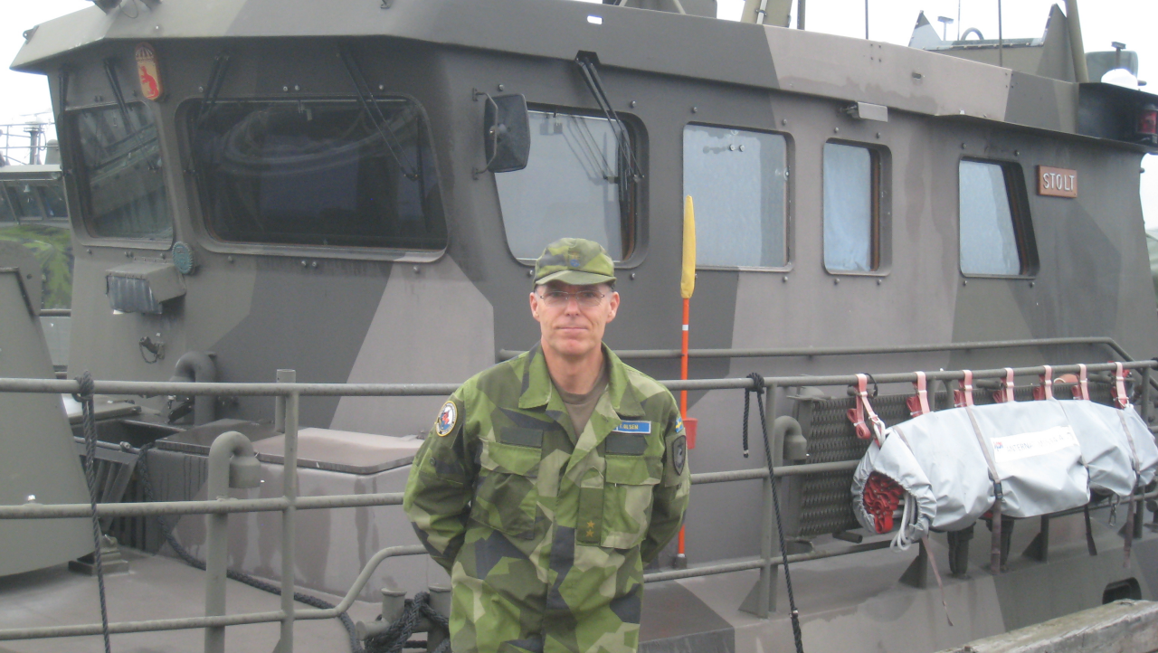 Torbjörn Olsen, tjänstgör idag på en av Amfibieregementets bevakningsbåtar