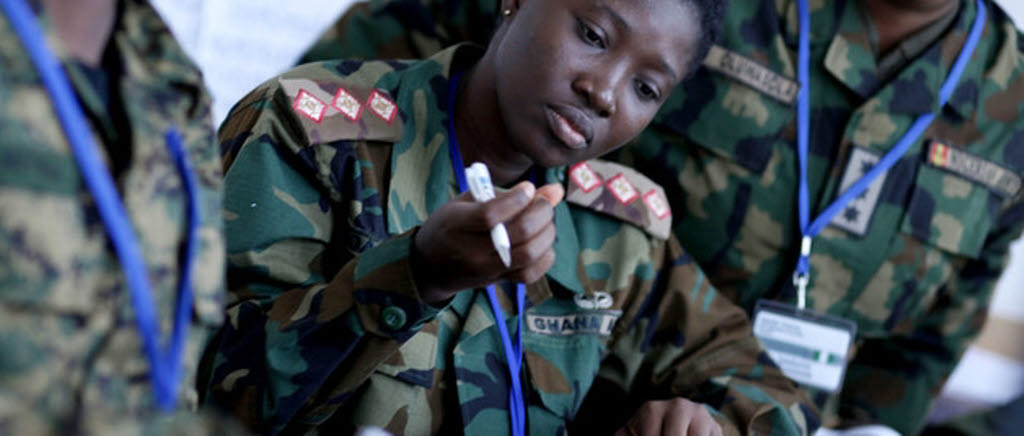 African officers in the Gender Training of Trainers programme. SWEDINT. NCGM.