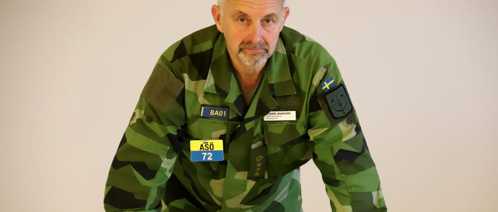 Överste Rickard Johansson, av arméchefen utsedd divisionschef, tillika chef Markstridsskolan.