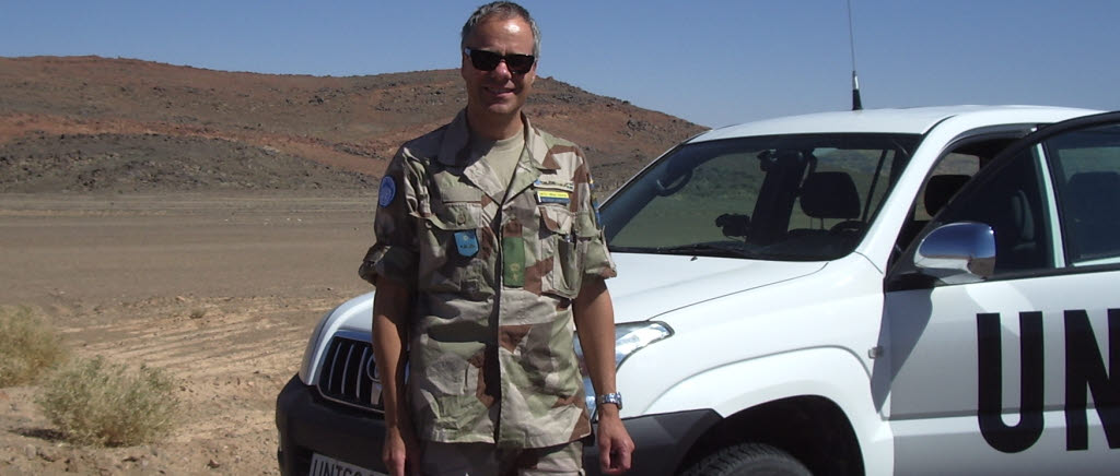 Major Torbjörn Johannesson vid Luftvärnsregementet 6. 