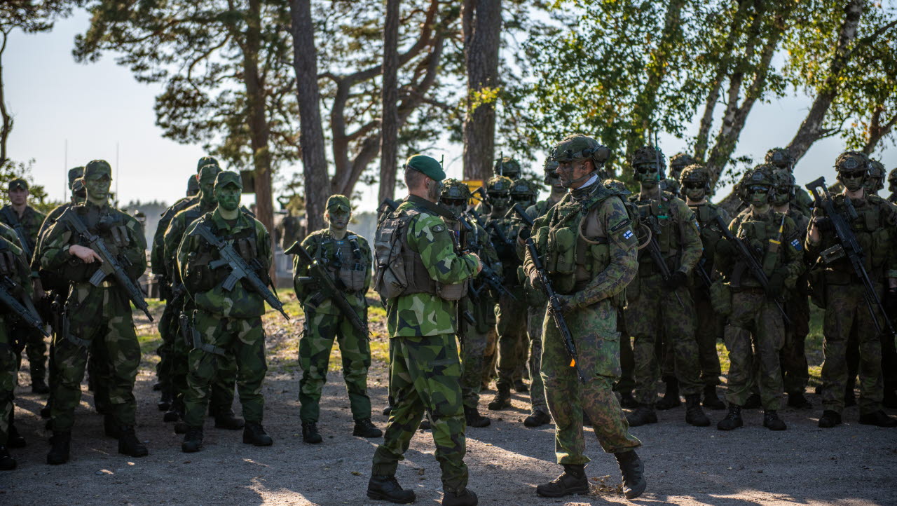 Sverige och Finland övar under operation Omega, Utö