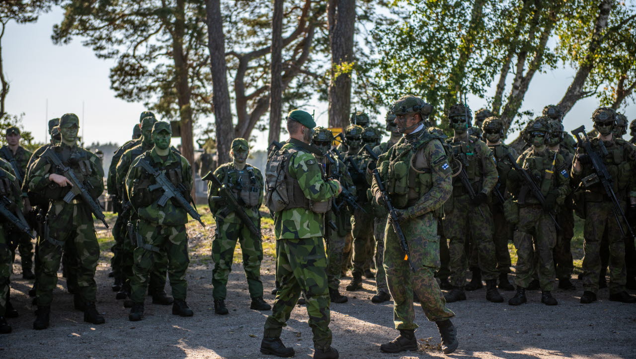 Sverige och Finland övar under operation Omega, Utö