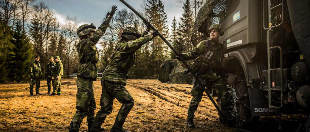 Beredskapskontroll av andra brigadstaben.