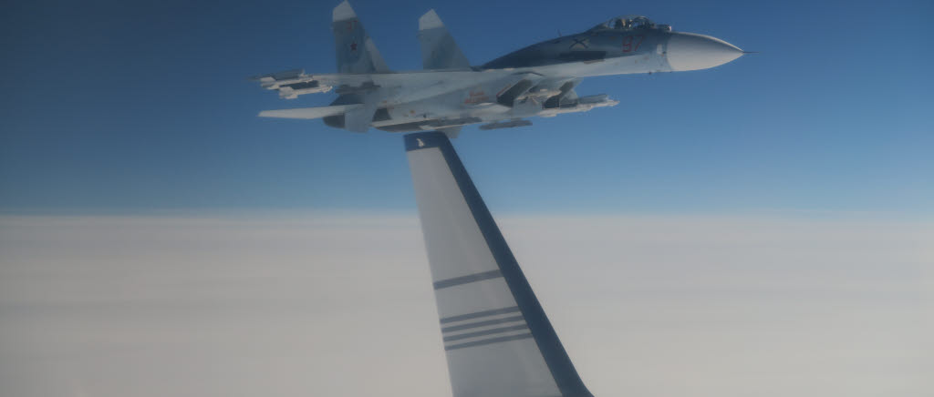 Rysk SU 27 nära svenskt signalspaningsflygplan februari 2019 