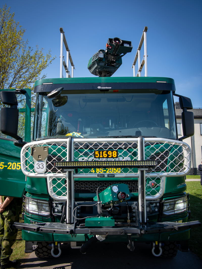 230510 Leverans av ny räddningsbil till Flygvapnet vid en ceremoni i Uppsala.