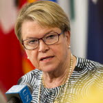 Ellen Margrethe L¿j, Special Representative and Head of the United Nations Mission in the Republic of South Sudan (UNMISS) speaks to press at stakeout following a Security Council Meeting on South Sudan