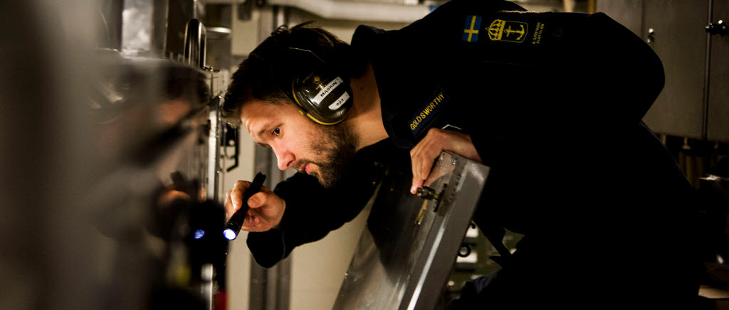 Anthony Goldsworthy är motormekaniker på korvetten HMS Karlstad