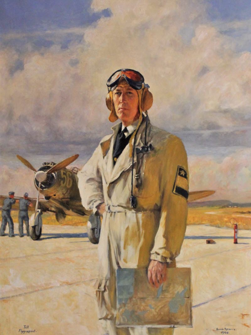 Målning av Bengt Nordenskiöld, Konstnär Louis Sparre. Hänger på Flygvapnets traditionsrum Kavallerimässen.
