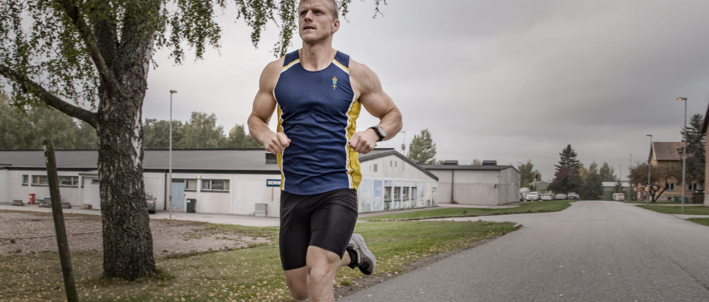 Ola Carell, idrottsofficer vid Luftstridsskolan
i Uppsala.