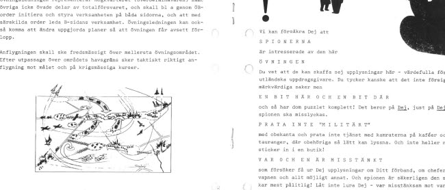 Utdrag ur 1968 års interna pm om flygvapenövningen Ö68. 