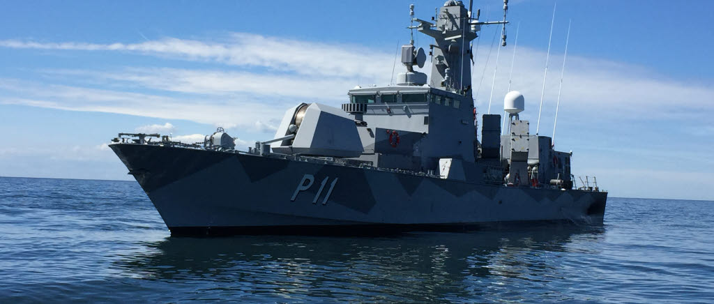 HMS Stockholm genomförde sjöövervakning under midsommarhelgen 2017