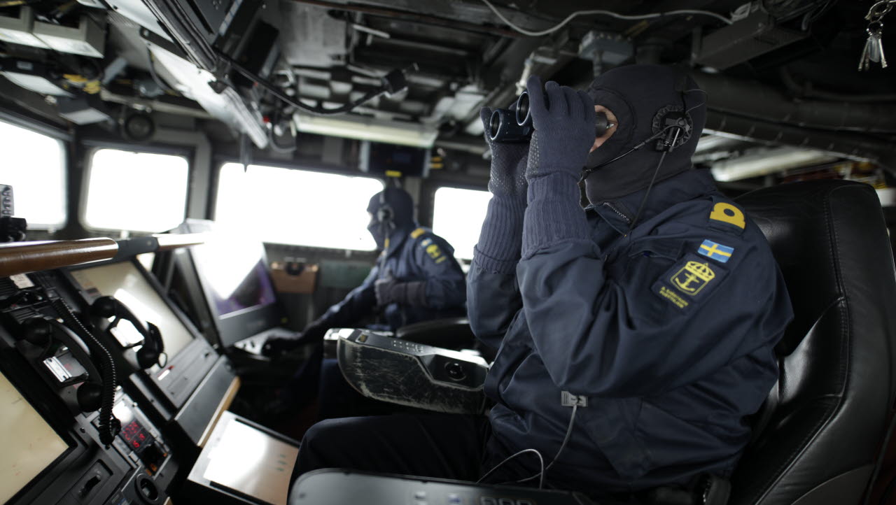 HMS Stockholm genomförde sjöövervakning under midsommarhelgen 2017