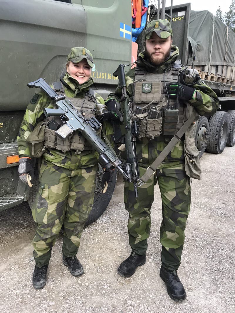 Moa Öhrman Helsén och David Yhr från operativa beredskapsenheten.