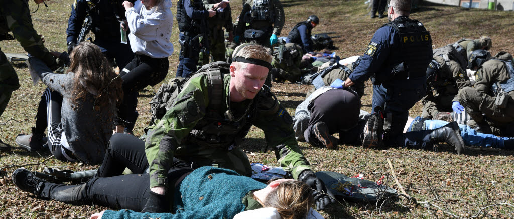 F 17 prickskytte- och sjukvårdsövning 2018