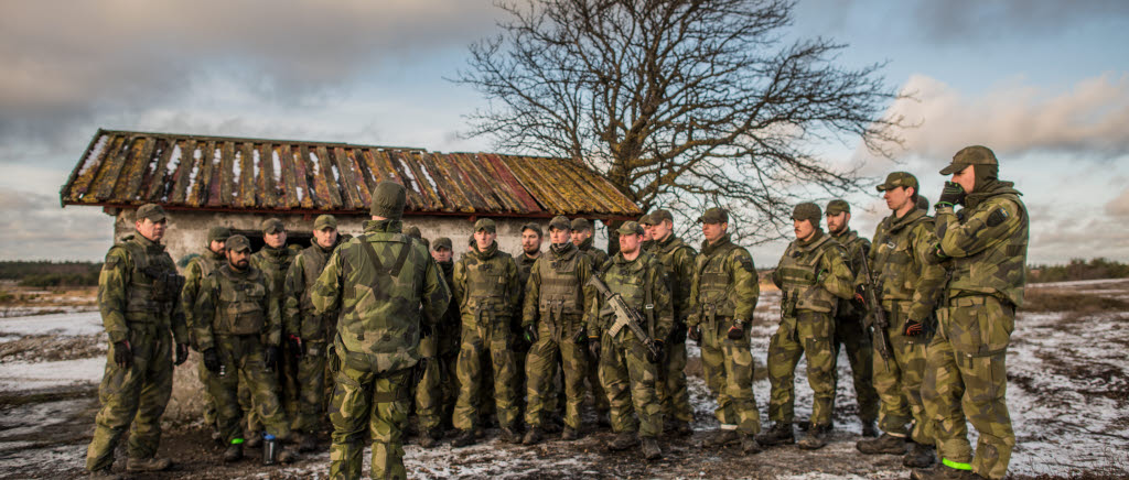 Wartofta kompani p4 genomför beredskapskontroll med stridsvagn 122 på Gotland.