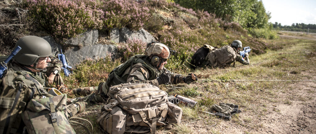 Moment under övningen Bison Counter 2016
