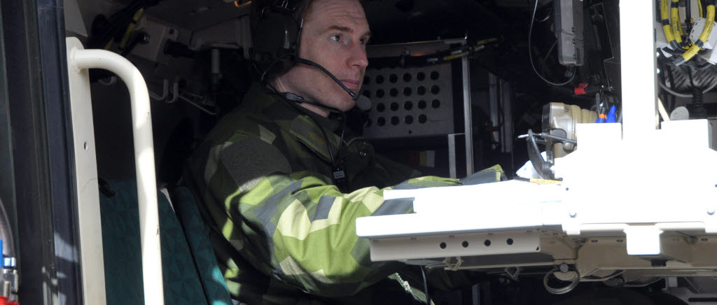 Carl-Johan Ekblom, underrättelseofficer i artilleribataljonens stab.