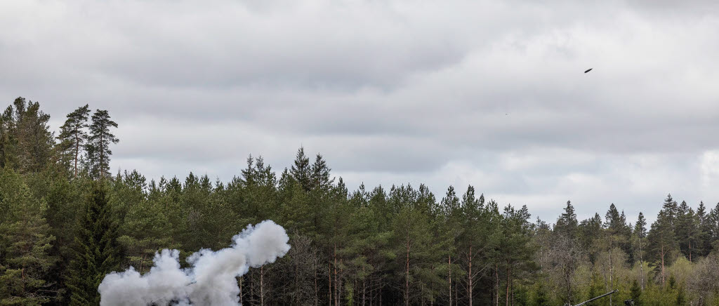 Artilleriskjutning under Våreld 22