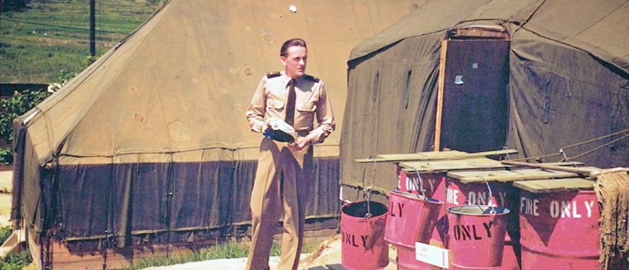 Skärmavbild från video med Gunnar Sköldberg, FN-soldat i Korea på 1950-talet. En del av forsvarsmakten.se/varhistoria