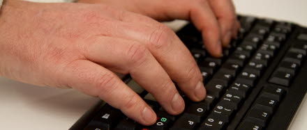 kontor, HR-centrum, personal, civil, HRC, tangentbord, hand