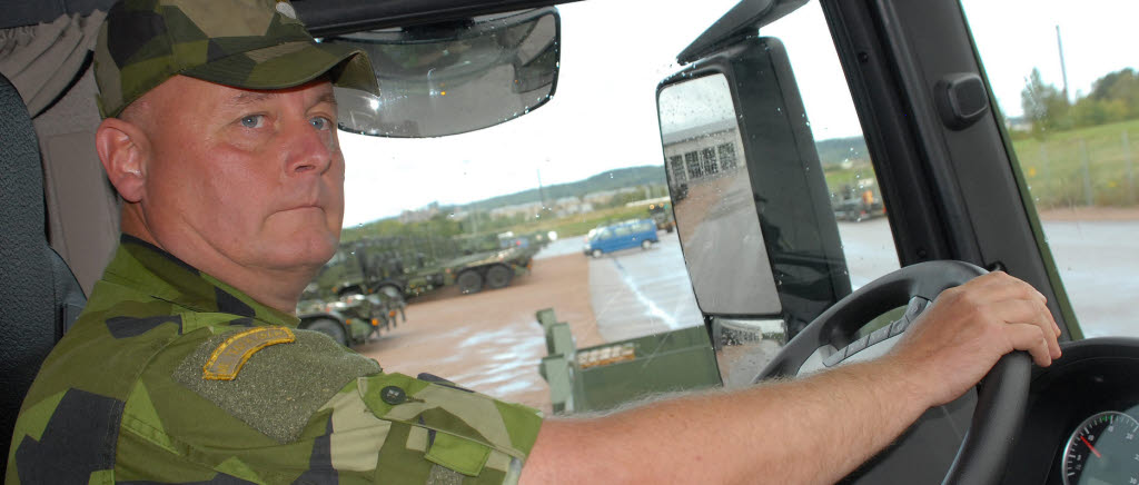 Kurs på MAN-lastbil i Skövde