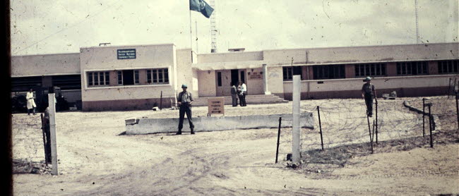 Det svenska högkvarteret under FN-uppdraget kring Suezkanalen i slutet av 1950-talet. Bilden är en del av forsvarsmakten.se/varhistoria.